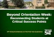 Beyond Orientation Week - Sc