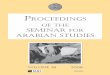 Proceedings PROCEEDINGS OF THE SEMINAR FOR ARABIAN …