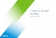 2021 Financial Analyst Meeting Presentation