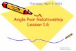 Angle Pair Relationship