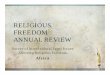 RELIGIOUS FREEDOM ANNUAL REVIEW