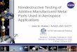 Nondestructive Testing of Additive Manufactured Metal 