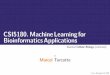 CSI5180. Machine Learning for Bioinformatics Applications 