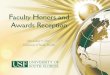 Faculty Honors and Awards Reception