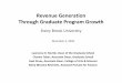 Revenue Generation through Graduate Program Growth