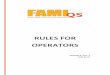 RULES FOR OPERATORS