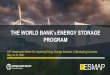 THE WORLD BANK’S ENERGY STORAGE PROGRAM