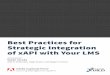 Best Practices for Strategic Integration of xAPI with Your LMS