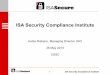 ISA Security Compliance Institute