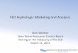SED Hydrologic Modeling and Analysis