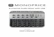 8-Channel Audio Mixer with USB - Monoprice