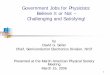 Government Jobs for Physicists: Believe It or Not 