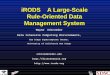 iRODS A Large-Scale Rule-Oriented Data Management System