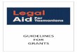 GUIDELINES FOR GRANTS