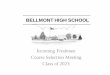 BELLMONT HIGH SCHOOL - North Adams Community Schools 