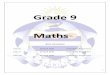 Grade 9 Maths - GREY COLLEGE SECONDARY