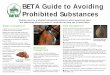 BETA Guide to Avoiding Prohibited Substances