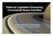 National Legislation Governing Commercial Space Activities