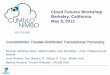 Cloud Futures Workshop Berkeley, California May 8, 2012