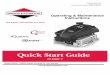 Quick Start Guide - MTD Products