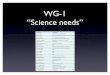 WG-1 “Science needs” - Stanford University