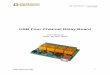 USB Four Channel Relay Board - Relay board, usb relay and 