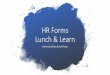 HR Forms Lunch & Learn