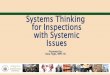 Systems Thinking for Inspections with Systemic Issues
