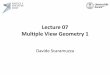 Lecture 07 Multiple View Geometry 1 - UZH