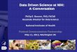 Data Driven Science at NIH: A Conversation