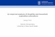 An empirical analysis of disability and household 