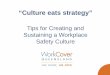 Tips for Creating and Sustaining a Workplace Safety Culture