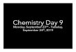 Chemistry Day 9
