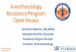 Anesthesiology Residency Program Open House