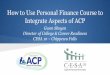 How to Use Personal Finance Course to Integrate Aspects of ACP