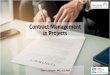 Contract Management in Projects - Project Business