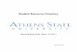 Student Resource Directory - Athens State University