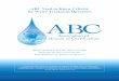 ABC e edto-KnowCriteria forWater Treatment Operators