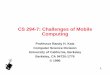 CS 294-7: Challenges of Mobile Computing