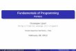 Fundamentals of Programming - Pointers
