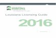 LOUISIAN LICENSING GUIDE - LAWorks Homepage - Louisiana Workforce