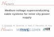 Medium voltage superconducting cable systems for inner city power