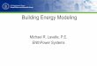 Building Energy Modeling - SOM - State of Michigan