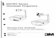 900/955 Series Overhead Projectors -