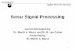 Sonar Signal Processing I - Pennsylvania State University