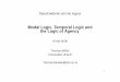 Modal Logic, Temporal Logic and the Logic of Agency