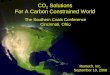 CO2 Solutions For A Carbon Constrained World