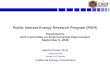 Public Interest Energy Research Program (PIER)