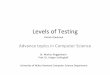 Levels of Testing - Swansea University