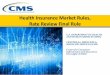 Health Insurance Market Rules, Rate Review Final Rule